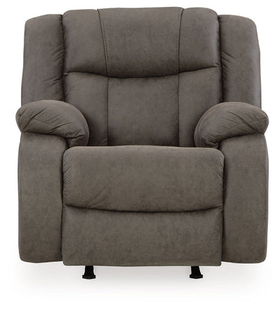 First Base - Gunmetal - Rocker Recliner.