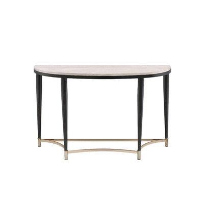 Ayser - Accent Table - White Washed & Black - Grand Furniture GA