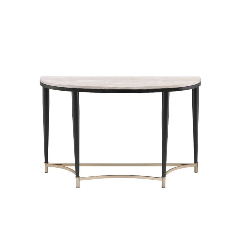 Ayser - Accent Table - White Washed & Black - Grand Furniture GA