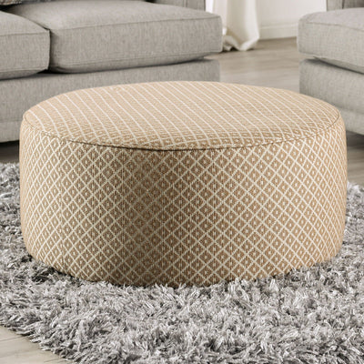 Stephney - Ottoman - Gray / Gold.