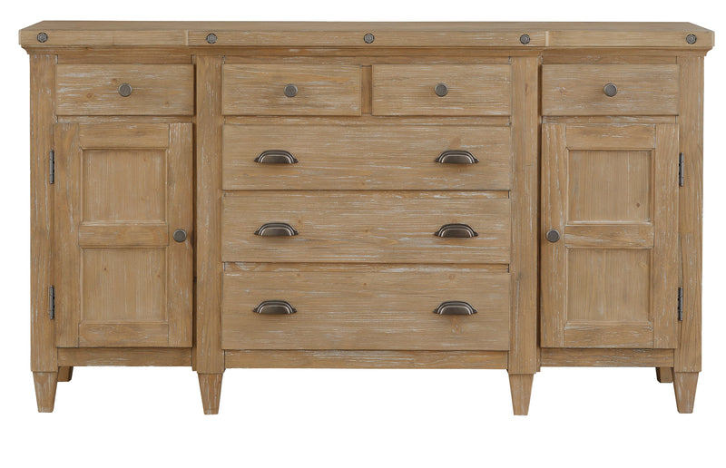 Lynnfield - Drawer Dresser - Weathered Fawn