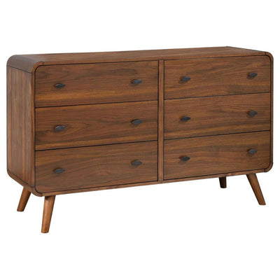 Robyn - 6-Drawer Dresser - Dark Walnut - Grand Furniture GA