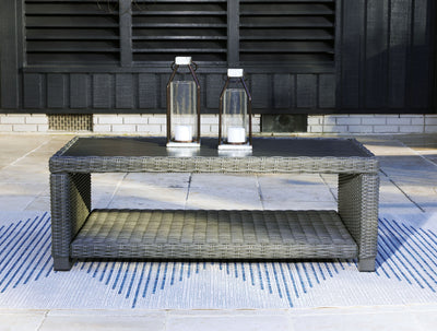 Elite Park - Gray - Rectangular Cocktail Table.