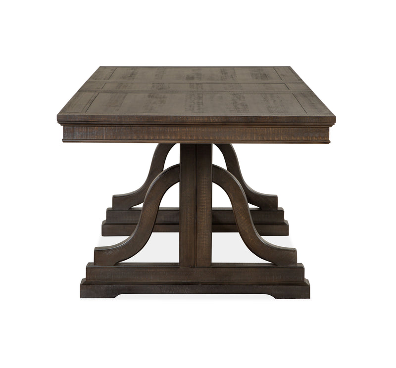 Westley Falls - Trestle Dining Table - Graphite.