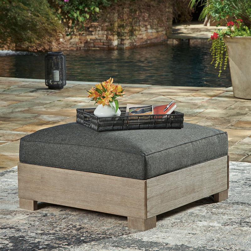 Citrine Park - Brown - Ottoman With Cushion.