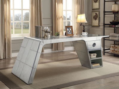 Brancaster - Desk - Metallic - Grand Furniture GA