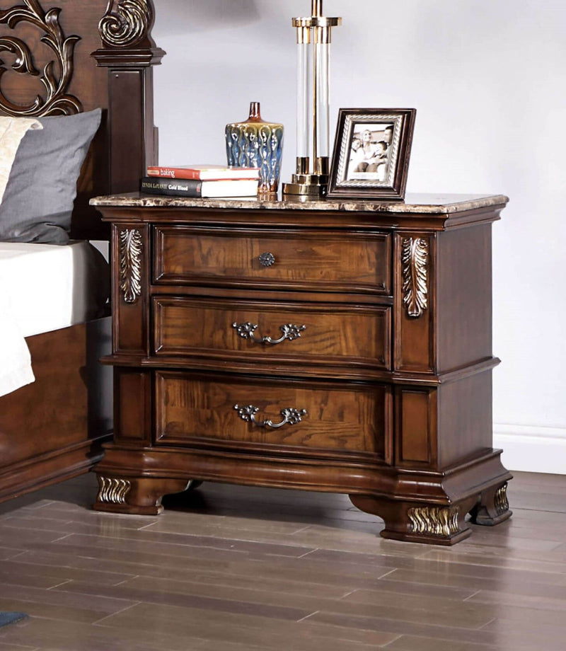 Esparanza - Nightstand - Brown Cherry