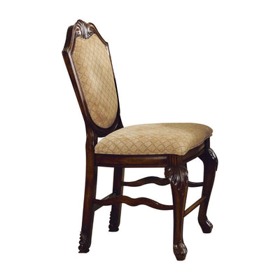 Chateau De Ville - Counter Height Chair (Set of 2) - Fabric & Espresso - Grand Furniture GA