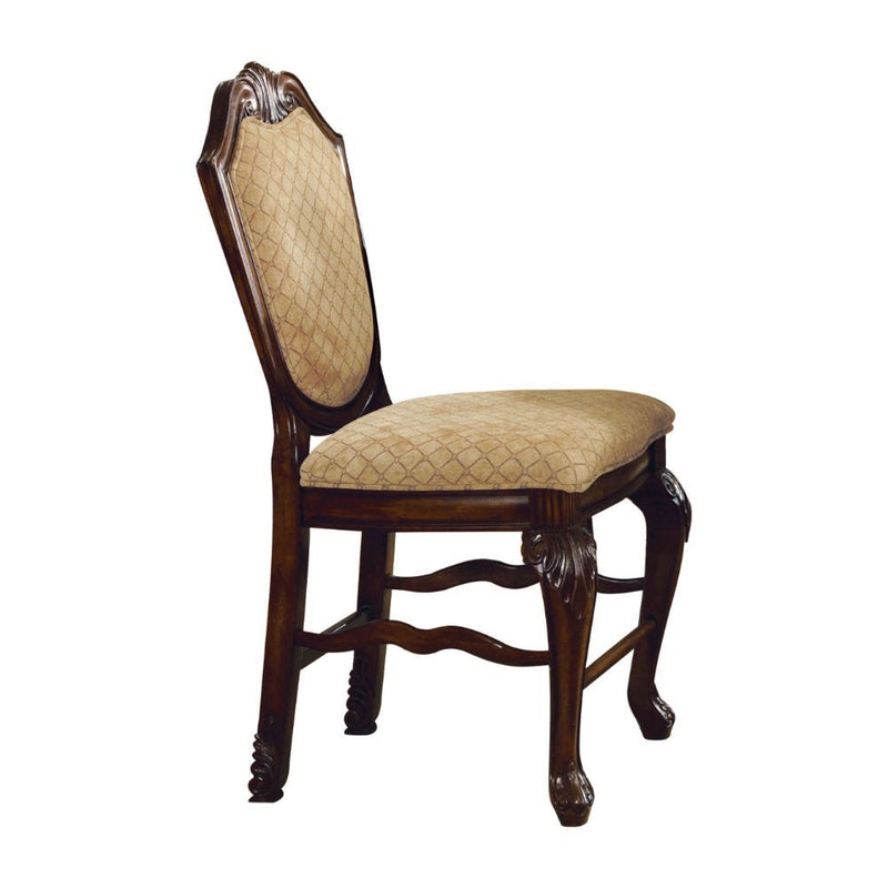 Chateau De Ville - Counter Height Chair (Set of 2) - Fabric & Espresso - Grand Furniture GA