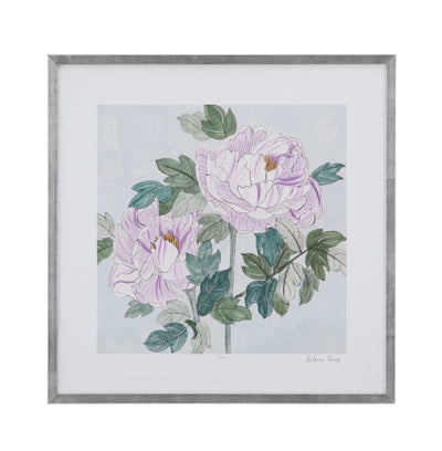 Striped Peonies I - Pink