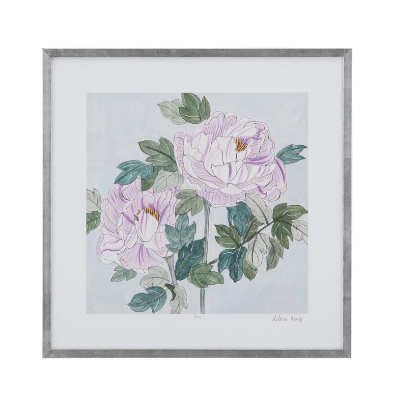 Striped Peonies I - Pink