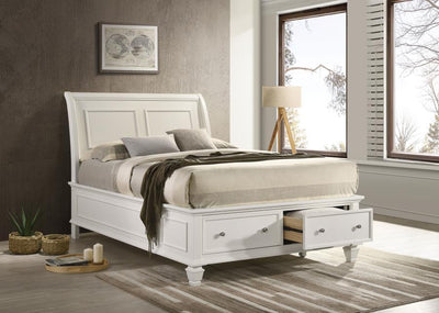 Selena - Sleigh Bed with Footboard Storage - Grand Furniture GA