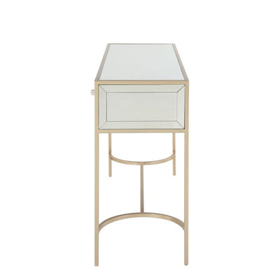 Wisteria - Accent Table - Mirrored & Rose Gold - Grand Furniture GA