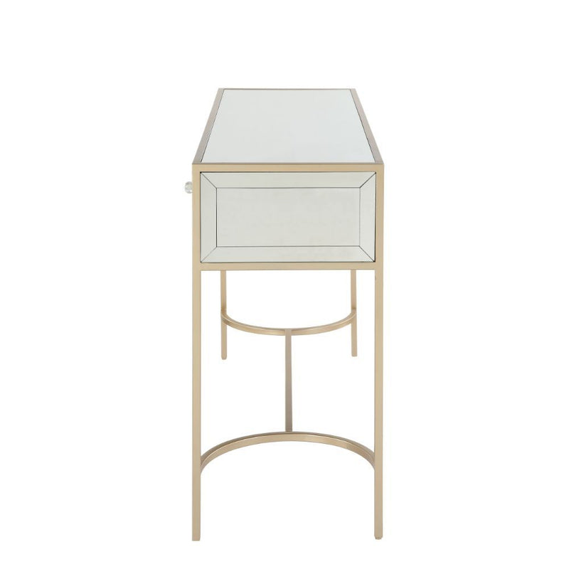 Wisteria - Accent Table - Mirrored & Rose Gold - Grand Furniture GA