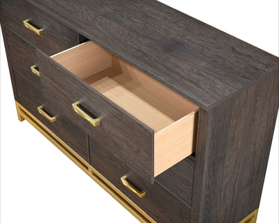 Trevor - Dresser & Mirror - Brown