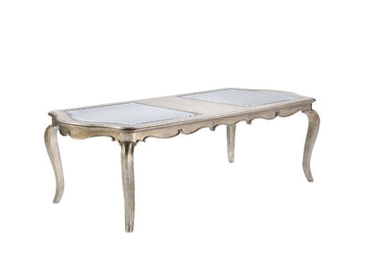 Esteban - Dining Table - Antique Champagne Finish - Grand Furniture GA