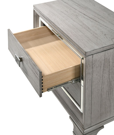 Vail - Nightstand - Gray - Grand Furniture GA