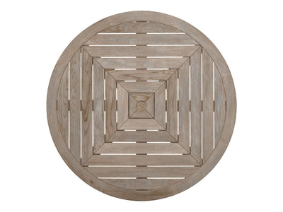 Coastal Living Outdoor - La Jolla Round Dining Table - Light Brown.