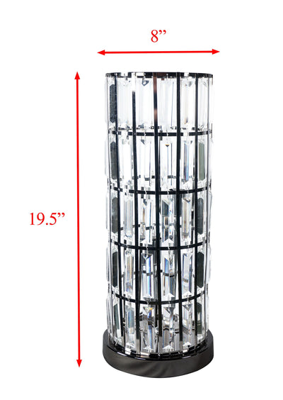 Column - Table Lamp Nickel - Black.