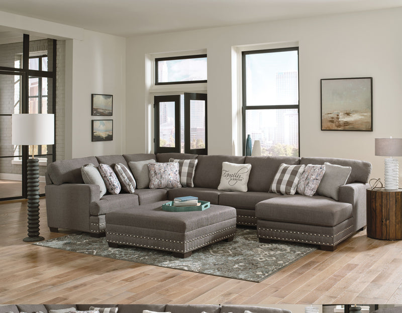 Crawford - LSF Section - Dark Gray - Fabric