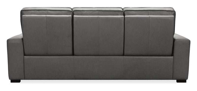 Braeburn - Leather Sofa With Power Recline Power Headrest.