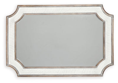 Howston - Antique White - Accent Mirror.