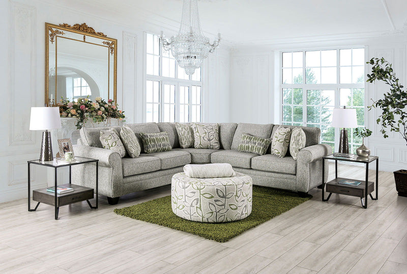 Gardner - Sectional - Gray / Green.