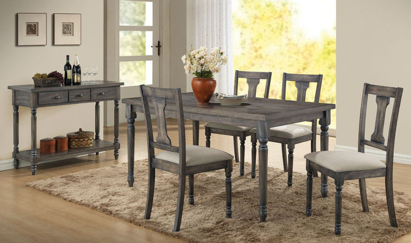 Wallace - Dining Table - Weathered Gray - Grand Furniture GA