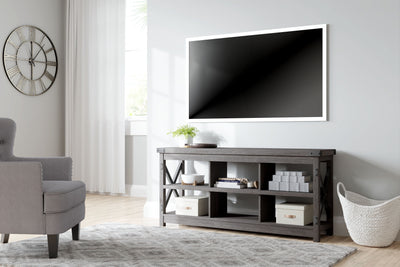 Freedan - Grayish Brown - Large TV Stand.