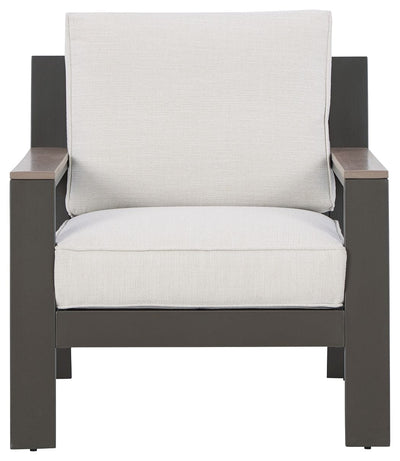 Tropicava - Taupe / White - Lounge Chair W/Cushion.