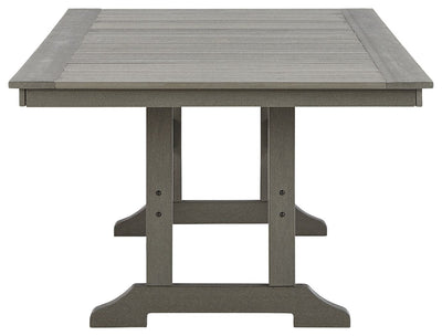 Visola - Gray - Rect Dining Table W/Umb Opt.