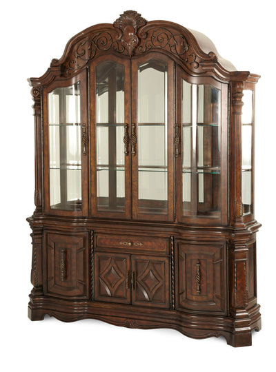 Windsor Court - China Cabinet - Vintage Fruitwood.