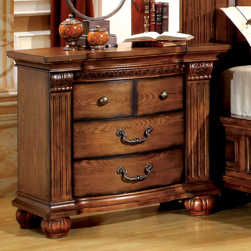 Bellagrand - Nightstand - Antique Tobacco Oak - Grand Furniture GA