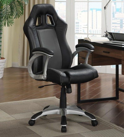 Roger - Adjustable Height Office Chair - Black And Grey.