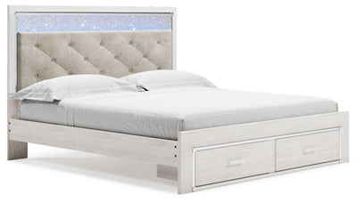 Altyra - White - King Upholstered Storage Bed - Storage Beds - Grand Furniture GA