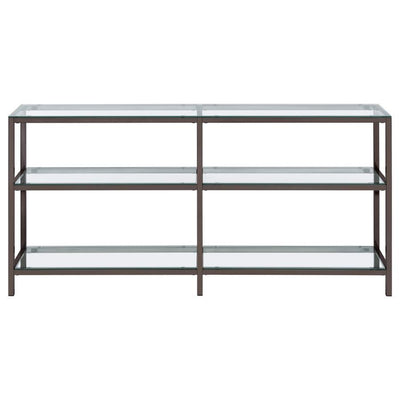 Kate - 2-Tier Bookcase - Black Nickel