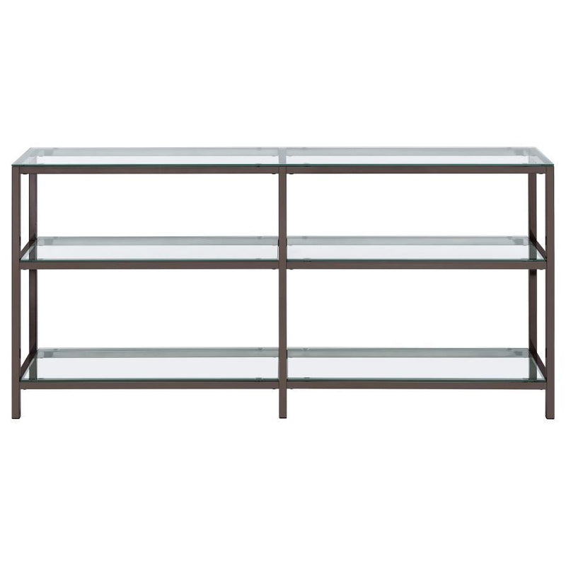 Kate - 2-Tier Bookcase - Black Nickel