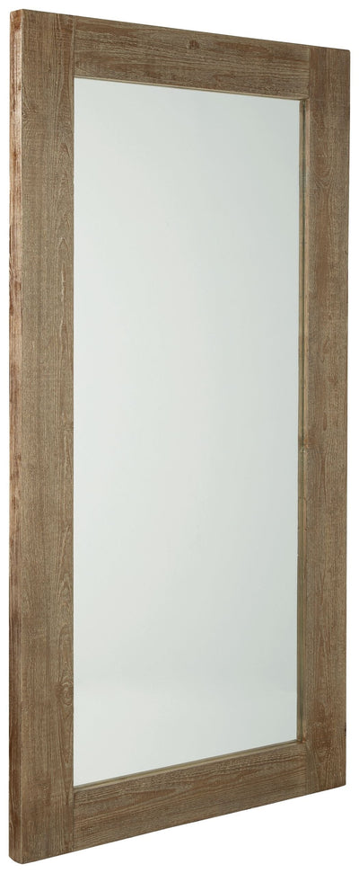 Waltleigh - Distressed Brown - Floor Mirror.