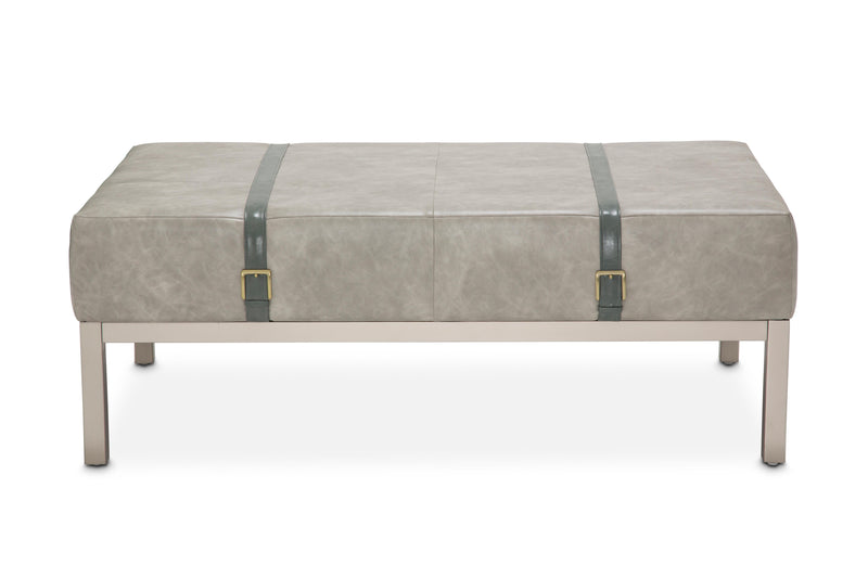 Menlo Station - Rectangular Cocktail Ottoman - Eucalyptus