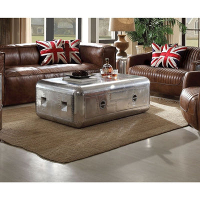 Brancaster - Coffee Table - Aluminum - 19" - Grand Furniture GA