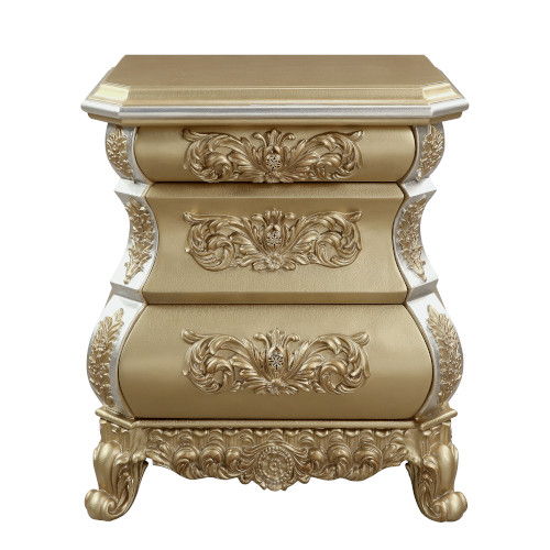 Seville - Nightstand - Gold Finish - Grand Furniture GA