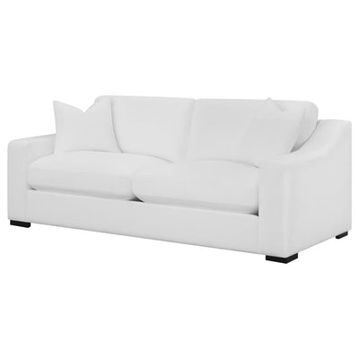 Ashlyn - Upholstered Sloped Arms Sofa - White - Grand Furniture GA