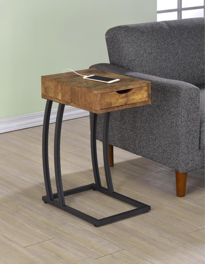 Troy - Accent Table with Power Outlet.