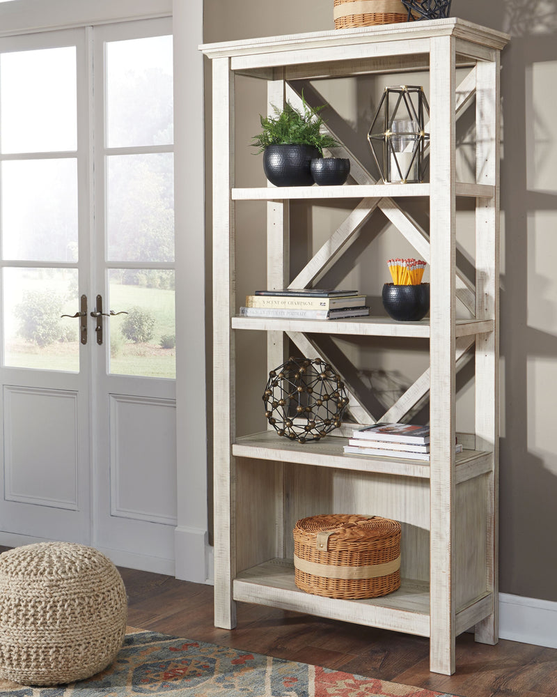 Carynhurst - Whitewash - Large Bookcase.