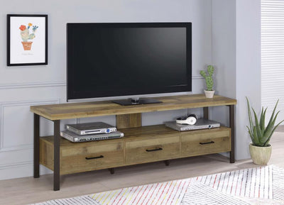 Ruston - 3-drawer Weathered Pine TV Console.