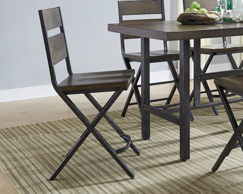 Kavara - Medium Brown - Barstool (Set of 2)