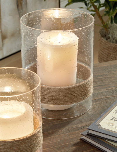 Eudocia - Clear - Candle Holder Set (Set of 2).