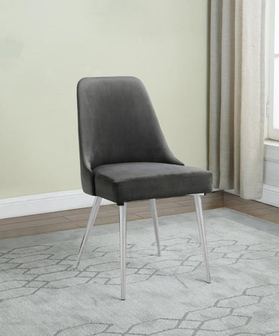 Cabianca - Curved Back Side Chairs (Set of 2) - Grey.