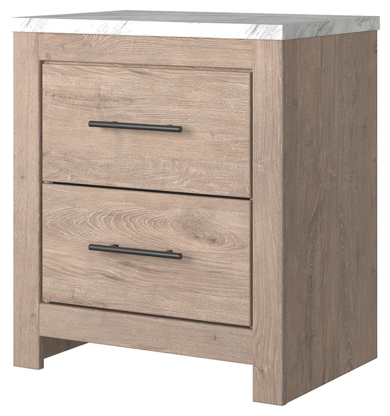 Senniberg - Light Brown - Two Drawer Night Stand.