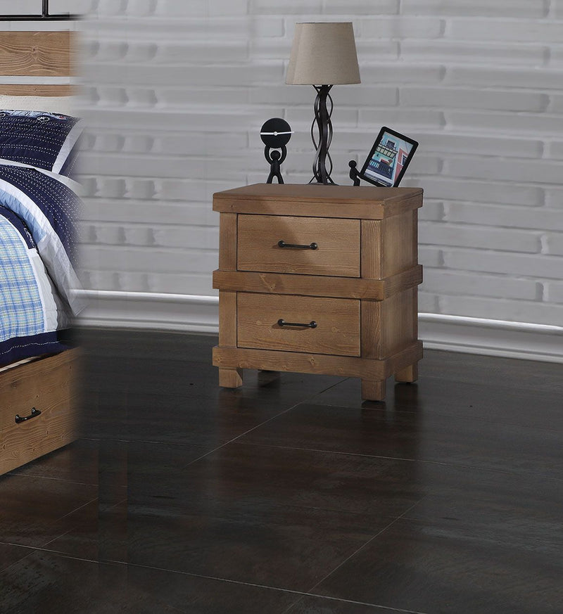 Adams - Nightstand - Antique Oak - Grand Furniture GA